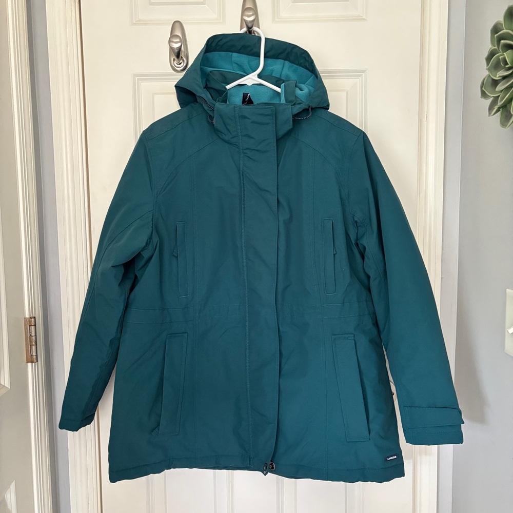 Women’s Lands End squall winter parka, size 18 P, like new